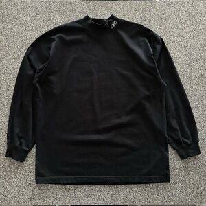 Vintage Reebok Shirt Mens M Mock Neck‎ Long Sleeve Logo 90's